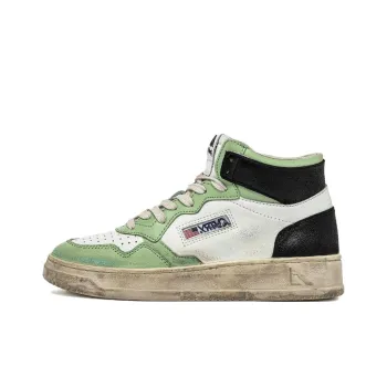 AUTRY Medalist High-Top Skateboard Shoes Women's Black White Green