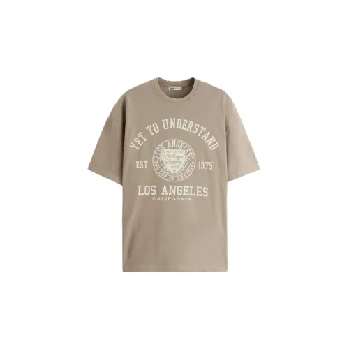 ZARA T-Shirts Men Light Brown