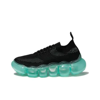 Grounds Jewelry Paint Low-Top Casual Shoes Unisex Black Green