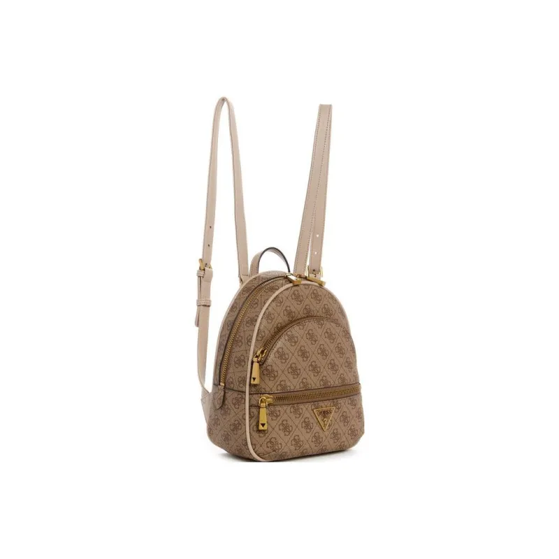 GUESS Artificial Leather Backpack Regular Women's Khaki-1