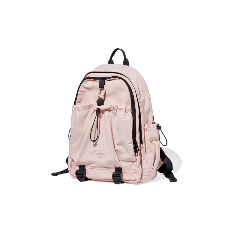 LIVEBOX EN DIRECT Nylon Laptop Bag Backpack Tubas Women's Pink/Ecru-1