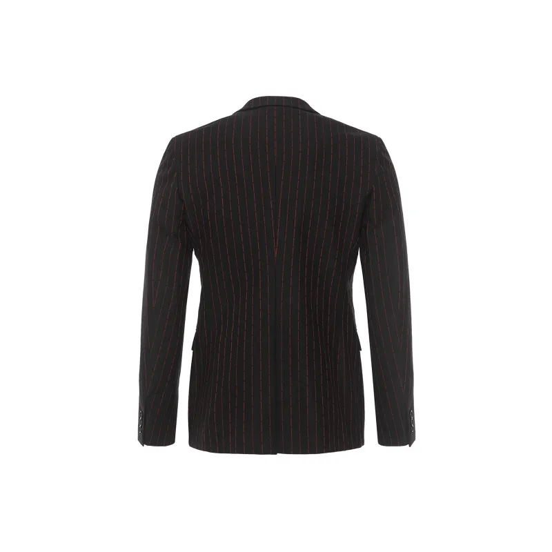 ANDREW MACKENZIE Business Suits Men Black Red-1