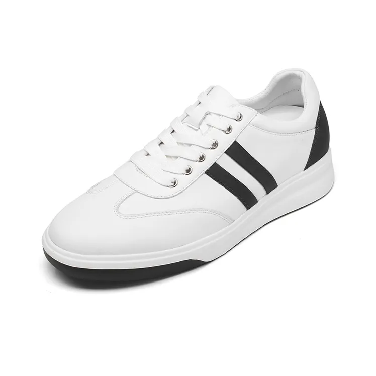 He Jinchang Breathable And Wear resistant Low Top Skateboard Shoes Men's White-1