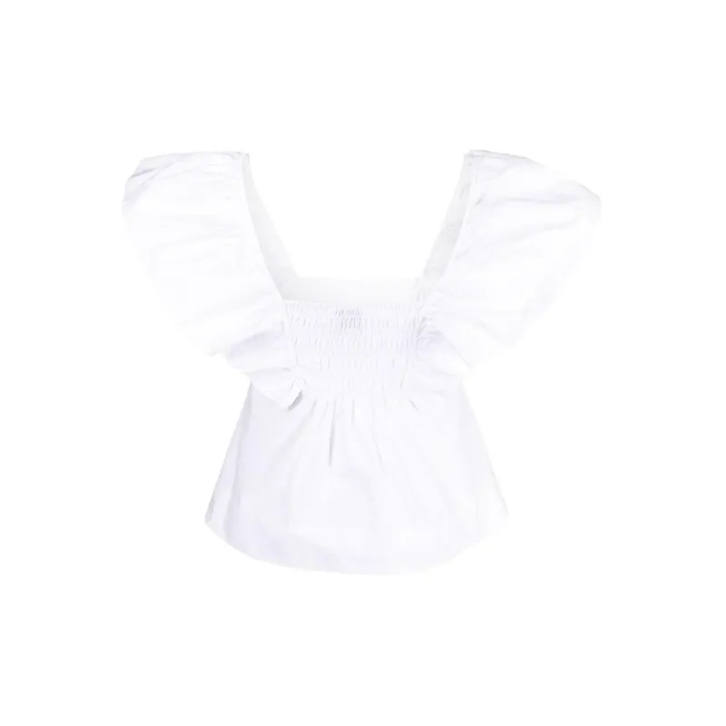 GANNI T-Shirts Women's White-1