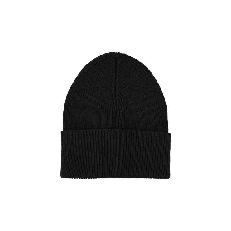 PALM ANGELS Logo Embroidered Ribbed Knit Beanie-1