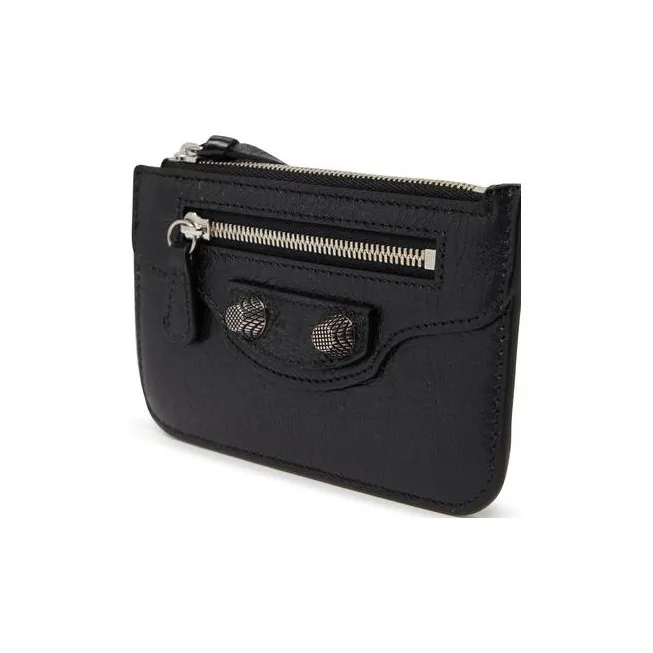 Balenciaga Le Cagole Calfskin Wallet Men's Black-3
