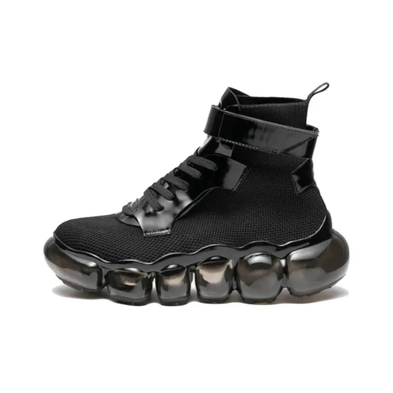 Grounds Jewelry Atcmid High-Top Casual Shoes Unisex Black-0