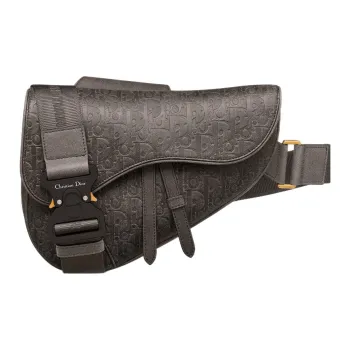 DIOR Saddle Calfskin Saddle Bag Shoulder Bag Crossbody Bag Men's Brown