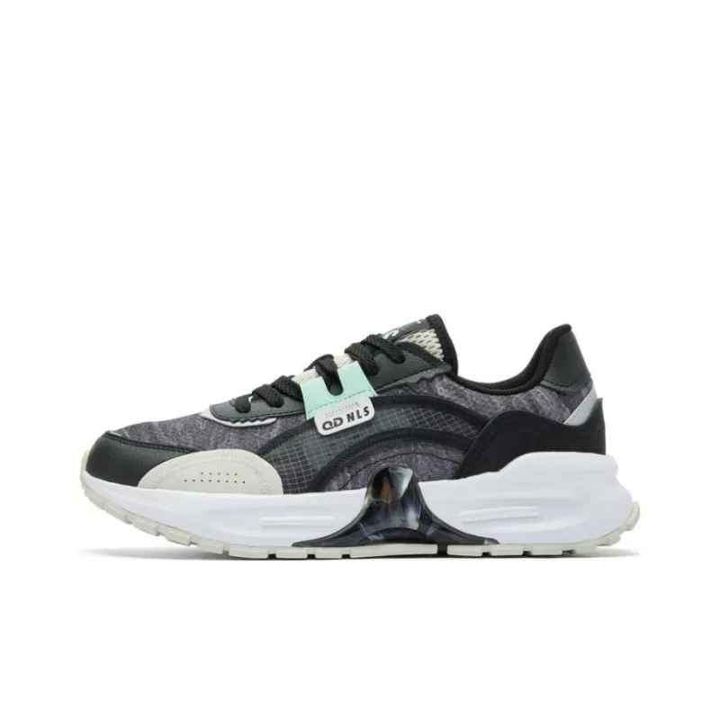 QIAODAN Anti Slip Wear Resistant Low Top Casual Shoes Men's Black-0