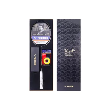 VICTOR TK F Set Full Carbon Badminton Rackets Professional Unisex Single Racket Black Gold