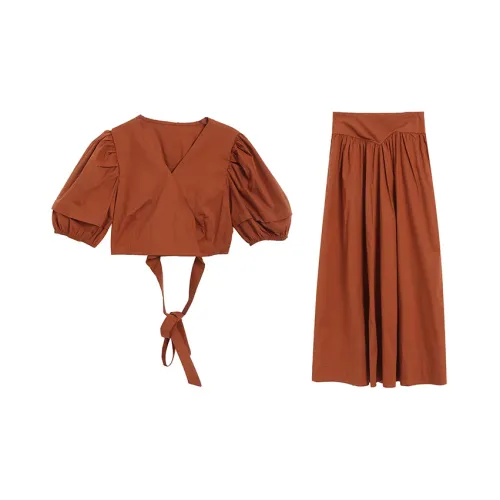 BRASS SCOUT Two Piece Skirt Sets Women's