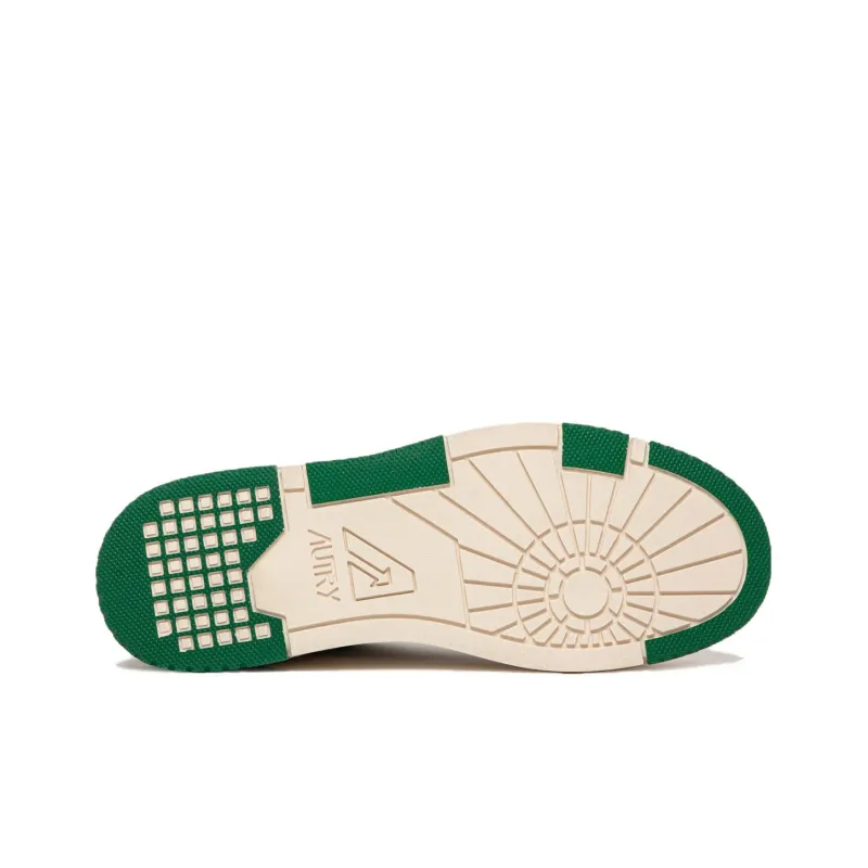 AUTRY Clc Leather Sneakers 'White Green'-4