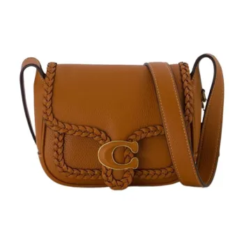 COACH Tabby Calfskin Messenger Bag Shoulder Bag Crossbody Bag Small Size Women's Brown