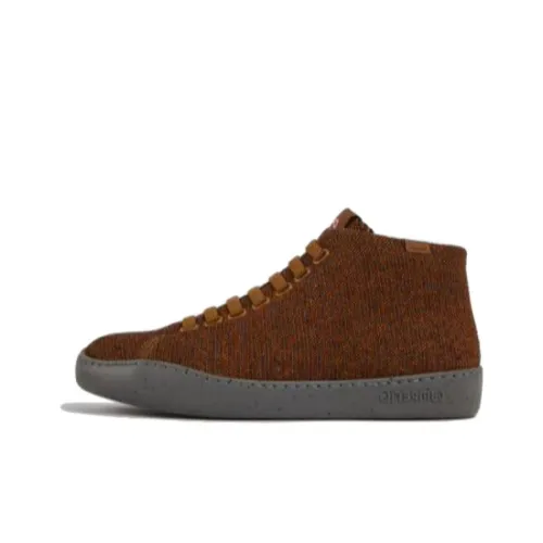 CAMPER Peu Touring Skateboard Shoes Women's High-Top Brown