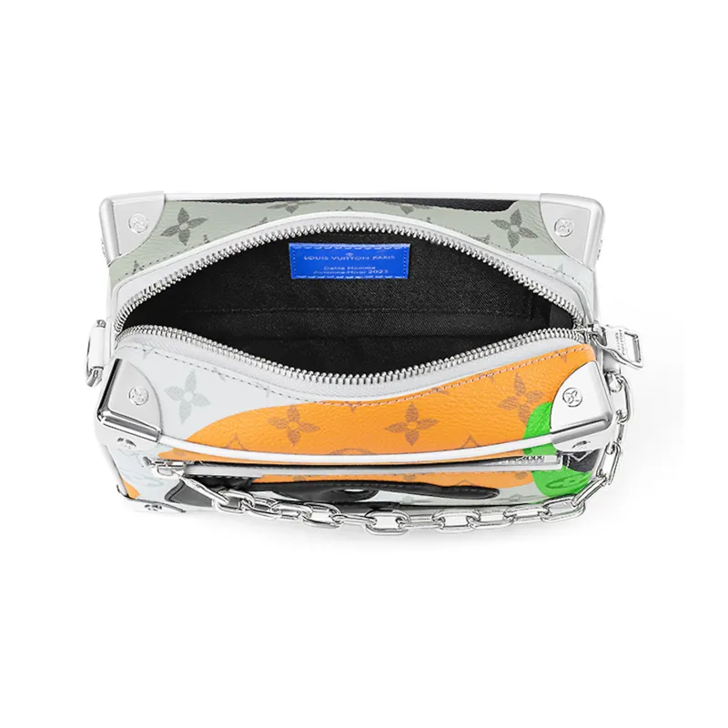 LOUIS VUITTON Mini Soft Trunk White Multicolor-3