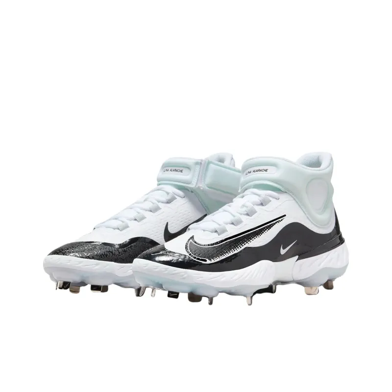 Nike Alpha Huarache Elite 4 White Black Blue Tint-2
