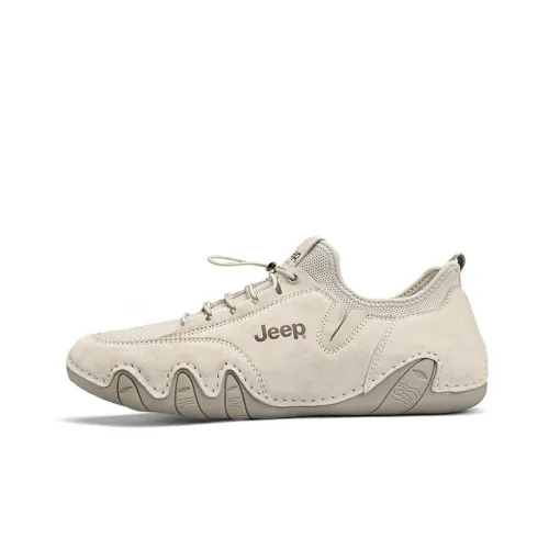 Jeep Hiking / Trekking Shoes Men Low-Top Beige