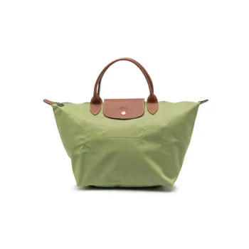 LONGCHAMP Le Pliage Polyamide Dumpling Bag Handbag Medium Size Women's Green