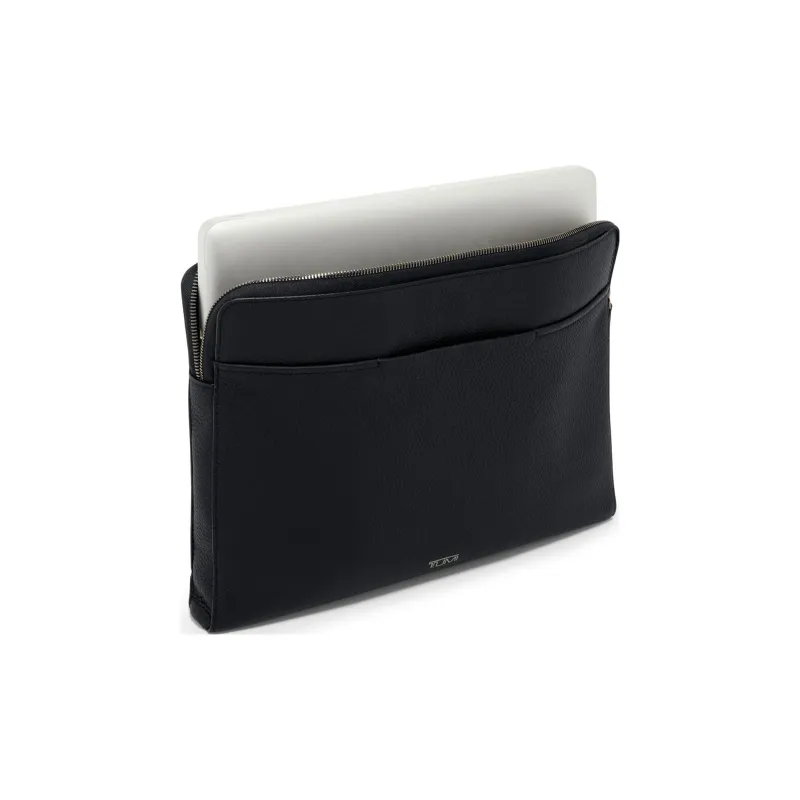 TUMI Leather Laptop Clutches Unisex Black-2