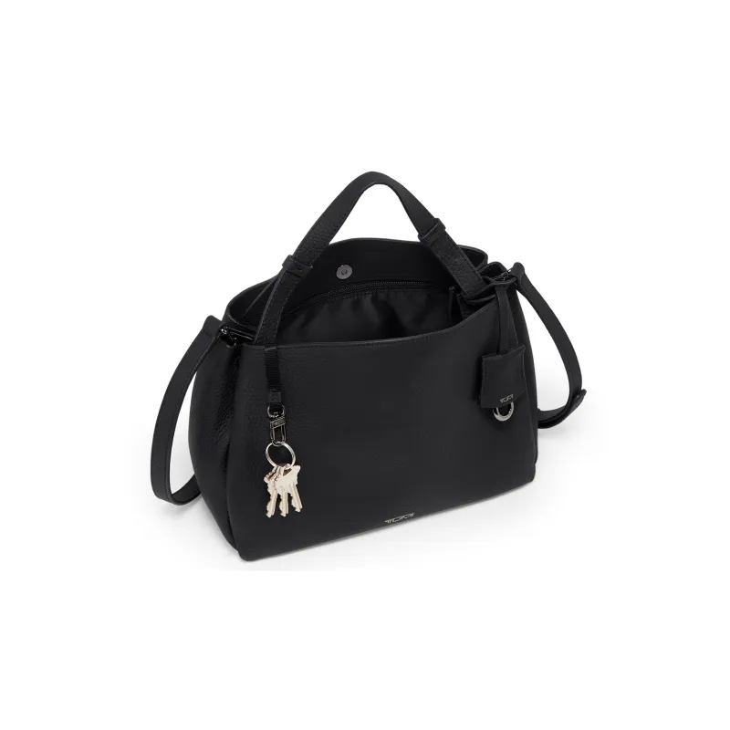 TUMI Leather Tote Bag Shopping Bag Handbag Shoulder Bag Crossbody Bag Medium Size Women's Black-2