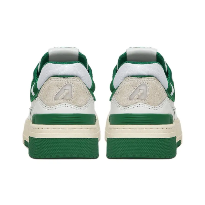 AUTRY Clc Leather Sneakers 'White Green'-3