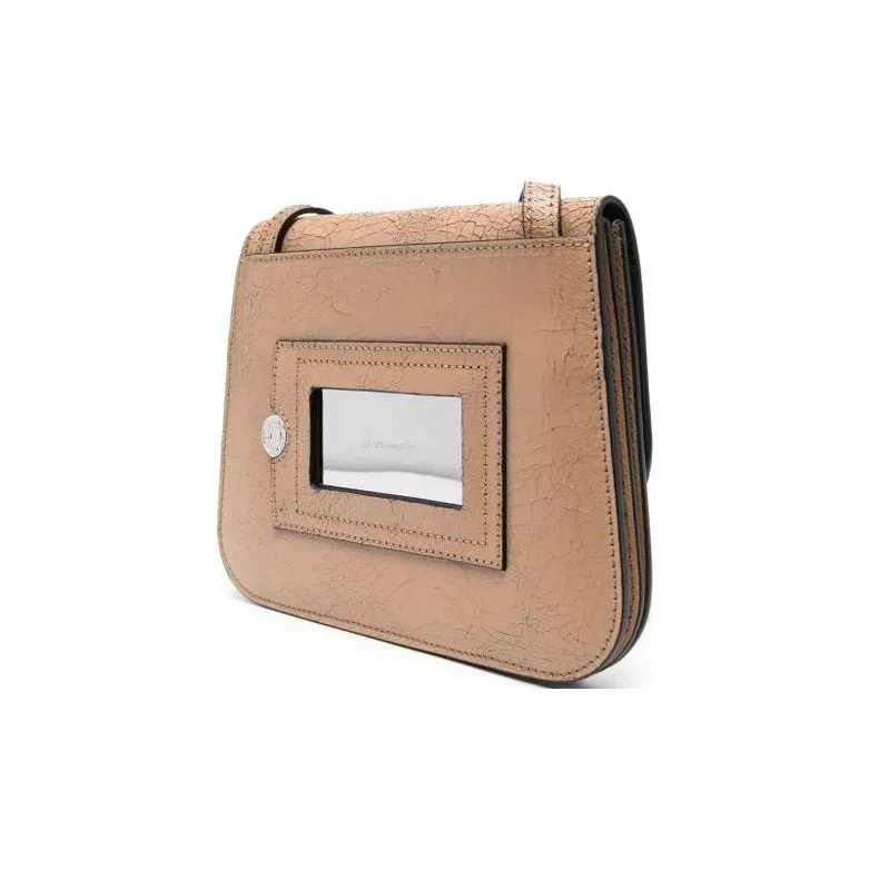 Acne Studios Cow Leather Handbag, Shoulder Bag, Crossbody Bag Regular Women's Dark Beige-2