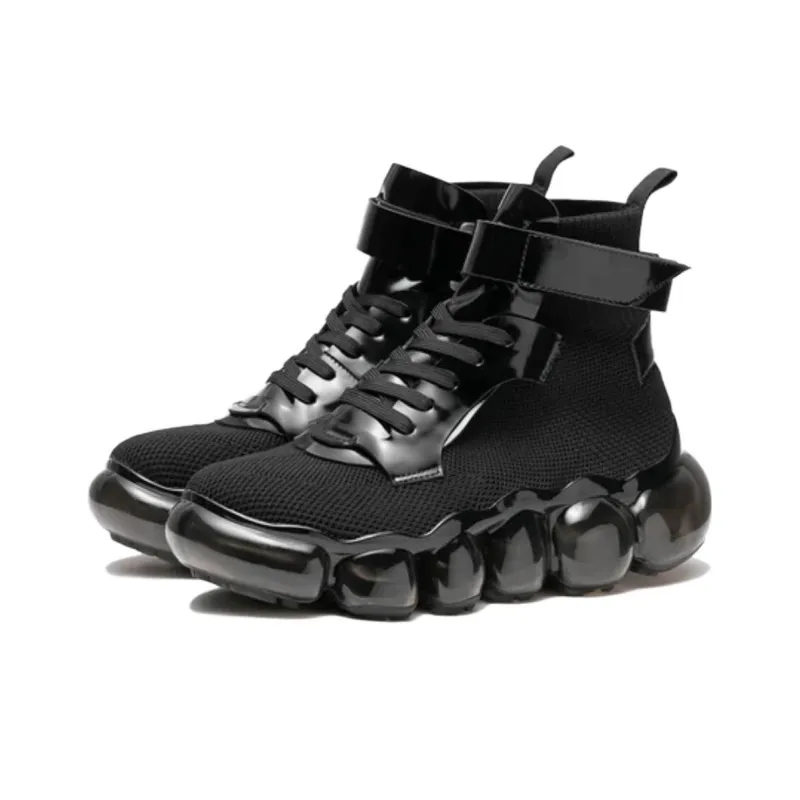 Grounds Jewelry Atcmid High-Top Casual Shoes Unisex Black-1