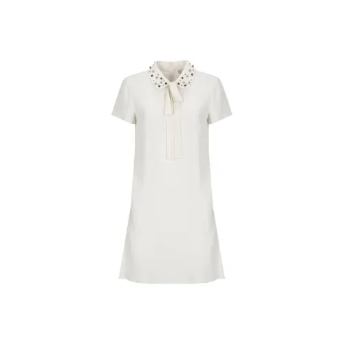 RED VALENTINO Short-Sleeved Dresses Women's White