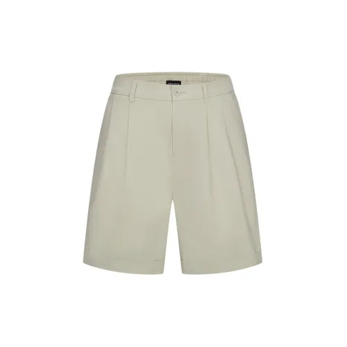 URBAN REVIVO Casual Shorts Men Khaki Gray