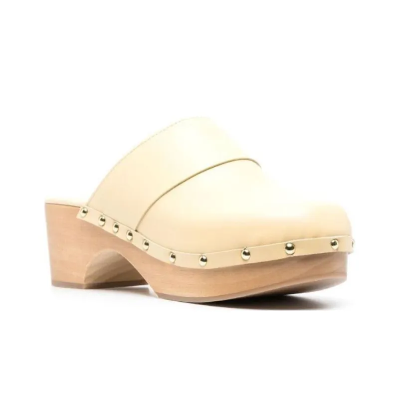 Aeyde Bibi 60mm Leather Wooden Mules Women's-1