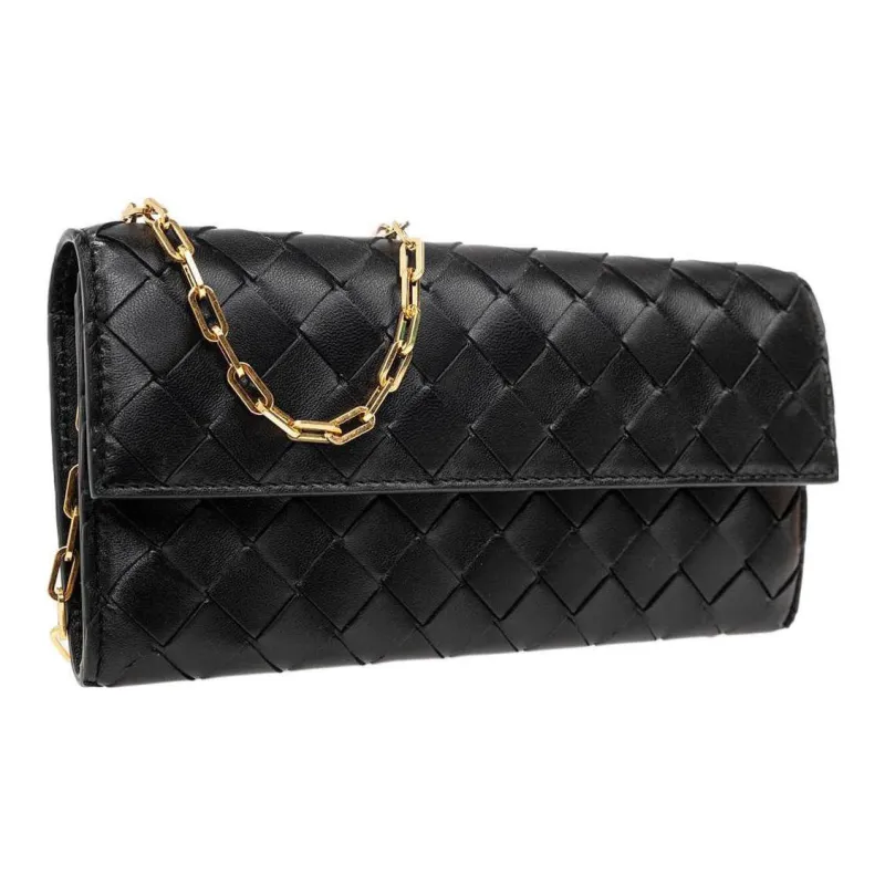 Bottega Veneta Woven Chained Wallet-2