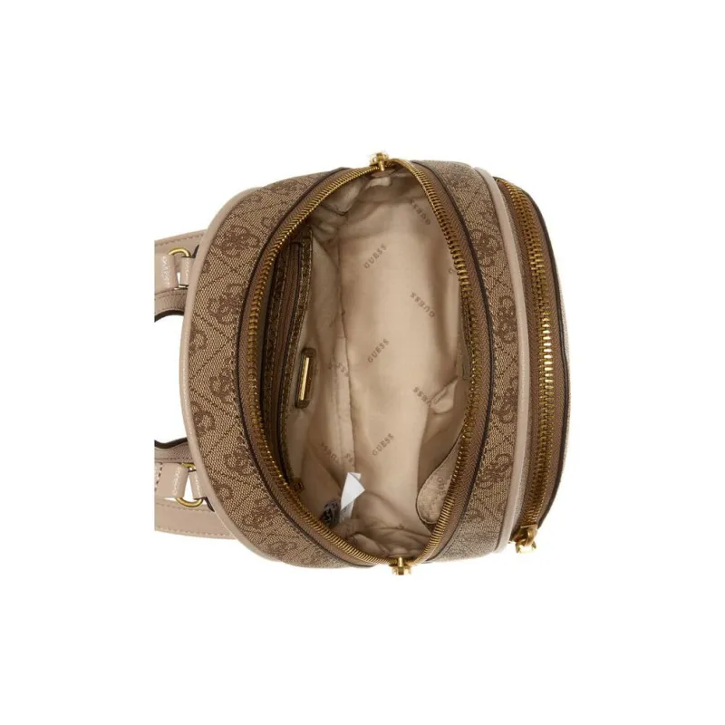 GUESS Artificial Leather Backpack Regular Women's Khaki-3
