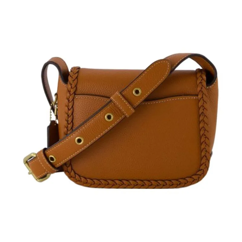 COACH Tabby Calfskin Messenger Bag Shoulder Bag Crossbody Bag Small Size Women's Brown-3