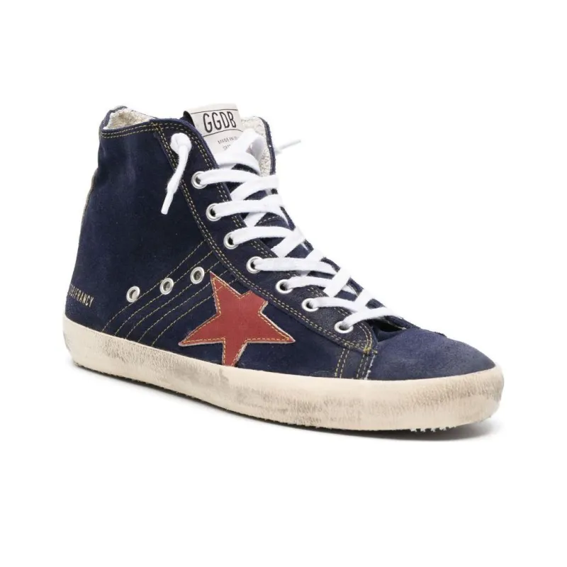 Golden Goose Francy High-top Suede Sneakers-2