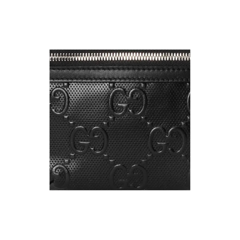 GUCCI Leather Shoulder Bag Crossbody Bag Sling Bag Fanny Pack Regular Unisex Black-8