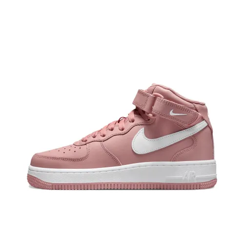 Nike Air Force 1 Mid LE Red Stardust White GS