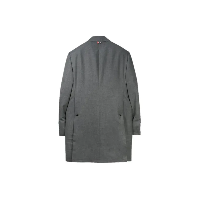 THOM BROWNE Coats Men Gray-1
