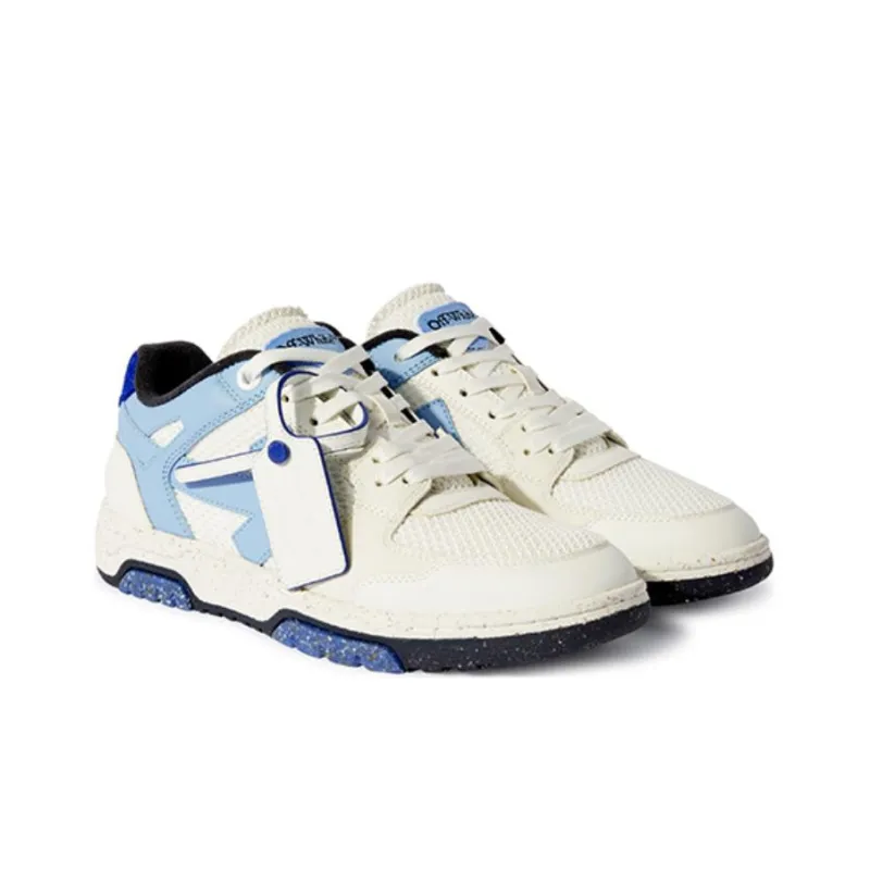OFF WHITE Slim Out Of Office Sneakers 'Blue White'-2