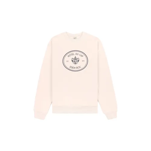 SPORTY & RICH Hotel Du Cap-Eden-Roc SS23 Co-branded Series Sweatshirts Unisex Beige