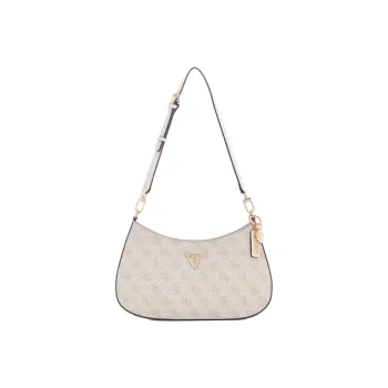 GUESS Artificial Leather Handbag Shoulder Bag Women's Beige