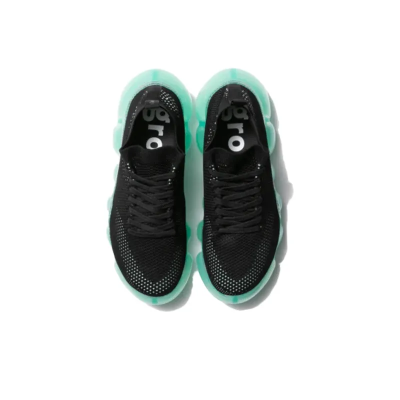 Grounds Jewelry Paint Low-Top Casual Shoes Unisex Black Green-3