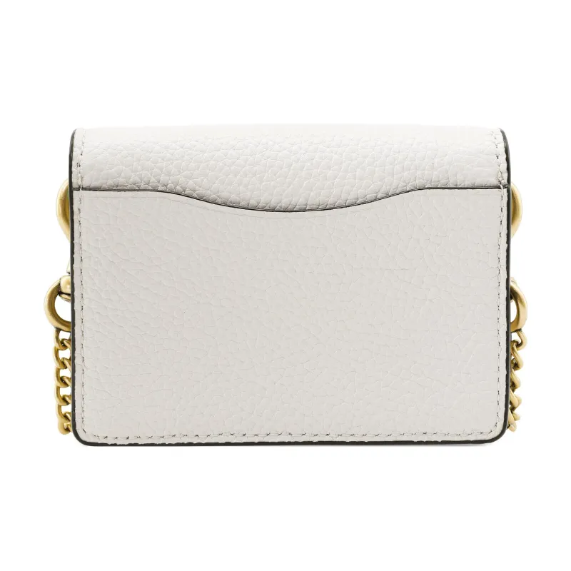 COACH Grain Leather Shoulder Bag, Crossbody Bag, Coin Purse, Card Holder Women's White-2