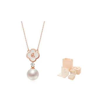 TSING Gold Necklaces Women's Lucky Four Leaf Clover Necklace