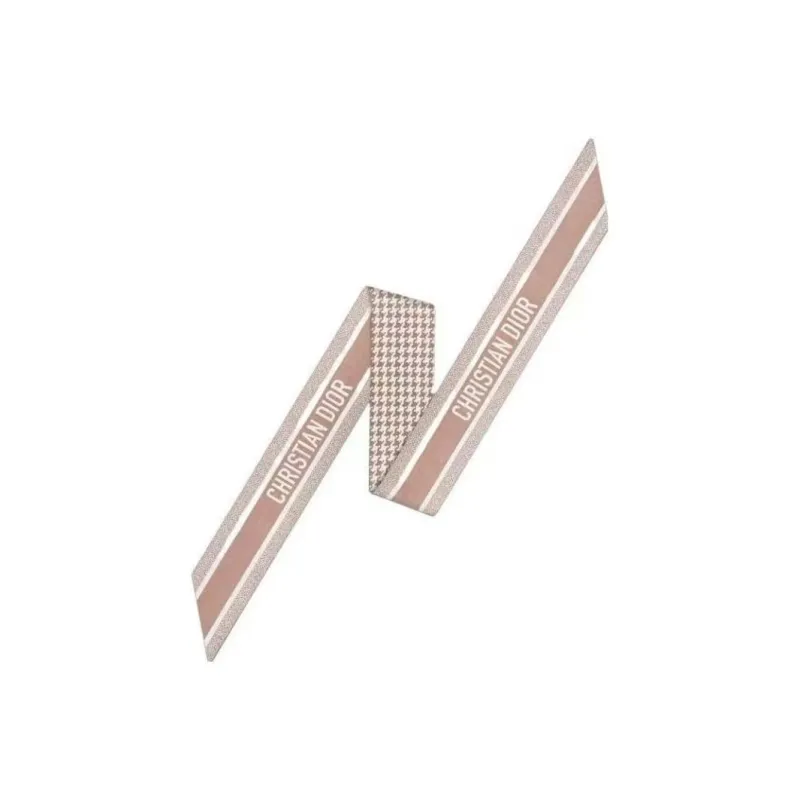 DIOR 30 Montaigne Silk Scarves Unisex Rose Pink-0