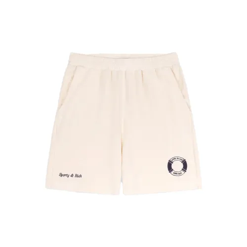 SPORTY & RICH Hotel Du Cap-Eden-Roc SS23 Co-branded Series Casual Shorts Unisex Beige