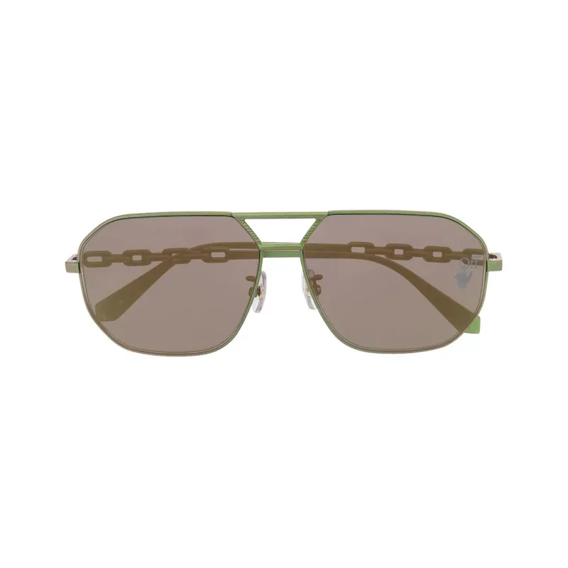 OFF WHITE Wright Aviator Sunglasses-1