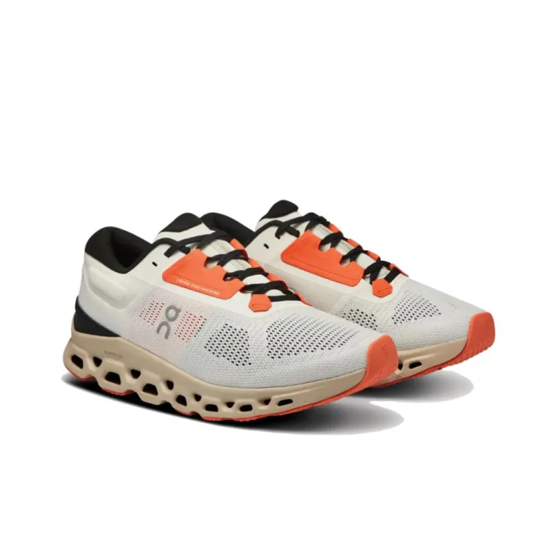 On CloudStratus 3 Undyed White Sand Orange Women's-2