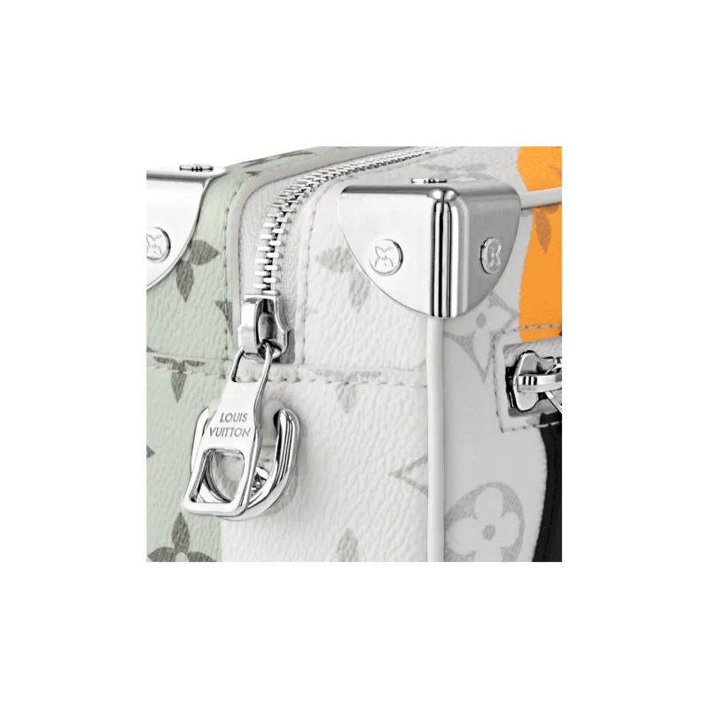 LOUIS VUITTON Mini Soft Trunk White Multicolor-5