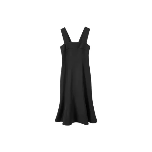 FANQIN Slip Dresses Women's Black