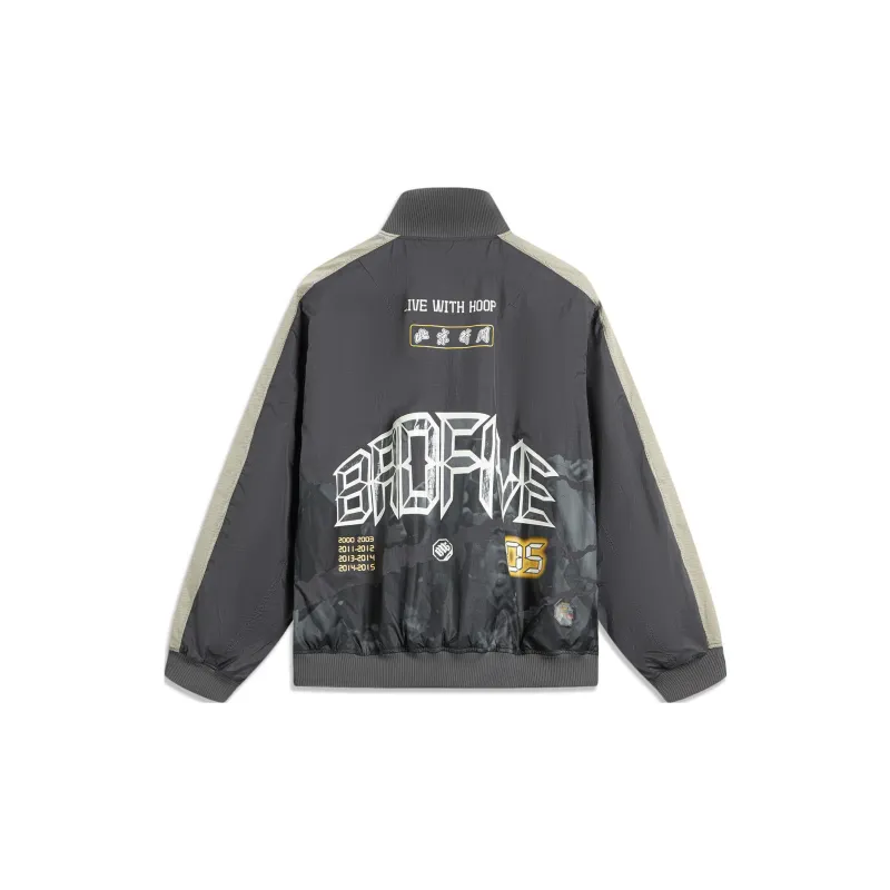 LiNing Badfive Jacket Men's Sandalwood Black Ecru Chalcedony Gray-1